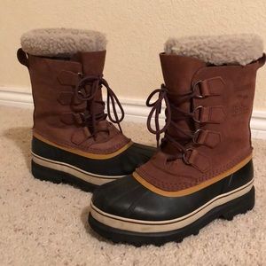 Brown Sorel Snow Boots